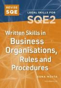 Cover of Revise SQE2: Written Skills in Business Organisations, Rules and Procedures