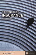 Cover of Dictionary of Insurance