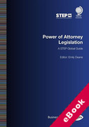 Cover of Power of Attorney Legislation: A STEP Global Guide (eBook)