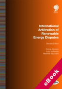 Cover of International Arbitration of Renewable Energy Disputes (eBook)