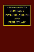 Cover of Company Investigations and Public Law: A Practical Guide to Company investigations