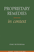 Cover of Proprietary Remedies in Context