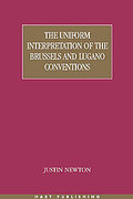 Cover of The Uniform Interpretation of the Brussels and Lugano Conventions