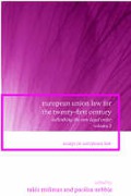 Cover of European Union Law for the Twenty-First Century: Rethinking the New Legal Order - Volume 2