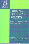 Cover of Luhmann On Law and Politics: Critical, Appraisals and Applications