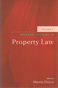 Cover of Modern Studies in Property Law: Volume 5