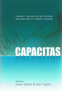 Cover of Capacitas: Contract Law and the Institutional Preconditions of a Market Economy