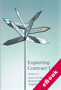 Cover of Exploring Contract Law (eBook)