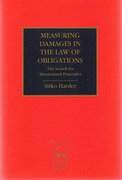 Cover of Measuring Damages in the Law of Obligations: The Search for Harmonised Principles