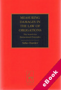 Cover of Measuring Damages in the Law of Obligations: The Search for Harmonised Principles (eBook)