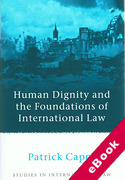 Cover of Human Dignity and the Foundations of International Law (eBook)