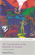 Cover of The Constitution of the Republic of Austria: A Contextual Analysis