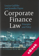 Cover of Corporate Finance Law: Principles and Policy (eBook)