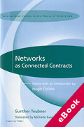 Cover of Networks as Connected Contracts: Edited with an Introduction by Hugh Collins (eBook)