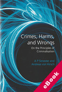 Cover of Crimes, Harms and Wrongs: On the Principles of Criminalisation (eBook)