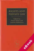 Cover of Rights and Private Law (eBook)