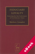 Cover of Fiduciary Loyalty: Protecting the Due Performance of Non-Fiduciary Duties (eBook)