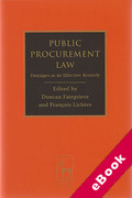 Cover of Public Procurement Law: Damages as an Effective Remedy (eBook)