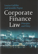 Cover of Corporate Finance Law: Principles and Policy