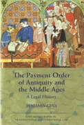 Cover of The Payment Order of Antiquity and the Middle Ages: A Legal History