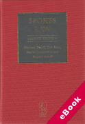 Cover of Sports Law (eBook)