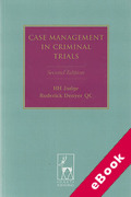 Cover of Case Management in Criminal Trials (eBook)