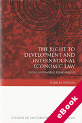 Cover of Right to Development and International Economic Law: Legal and Moral Dimensions (eBook)