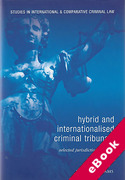 Cover of Hybrid and Internationalised Criminal Tribunals: Selected Jurisdictional Issues (eBook)