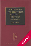 Cover of Accounting for Profit for Breach of Contract: Theory and Practice (eBook)