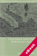 Cover of Children and the European Union: Rights, Welfare and Accountability (eBook)