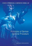 Cover of Principles of German Criminal Procedure