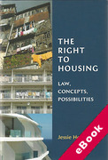 Cover of The Right to Housing: Law, Concepts, Possibilities (eBook)