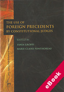 Cover of The Use of Foreign Precedents by Constitutional Judges (eBook)