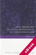 Cover of Free Trade and Cultural Diversity in International Law (eBook)