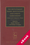 Cover of The Restatement Third: Restitution and Unjust Enrichment: Critical and Comparative Essays (eBook)