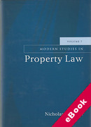 Cover of Modern Studies in Property Law: Volume 7 (eBook)