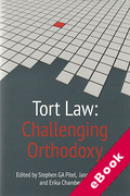 Cover of Tort Law: Challenging Orthodoxy (eBook)