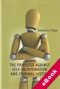 Cover of The Privilege Against Self-Incrimination and Criminal Justice (eBook)