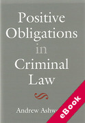 Cover of Positive Obligations in Criminal Law (eBook)