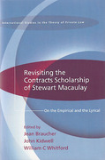 Cover of Revisiting the Contracts Scholarship of Stewart Macaulay: On the Empirical and the Lyrical