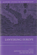 Cover of Lawyering Europe: European Law as a Social Field