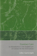 Cover of Contract Law: An Introduction to the English Law of Contract for the Civil Lawyer