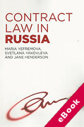 Cover of Contract Law in Russia (eBook)