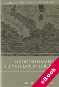 Cover of Nationalism and Private Law in Europe (eBook)