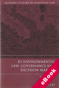 Cover of EU Environmental Law, Governance and Decision-making (eBook)