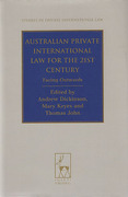 Cover of Australian Private International Law for the 21st Century: Facing Outwards