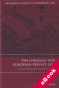 Cover of The Struggle for European Private Law: A Critique of Codification (eBook)