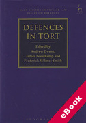 Cover of Defences in Tort (eBook)