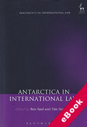 Cover of Antarctica in International Law (eBook)