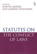 Cover of Statutes on the Conflict of Laws